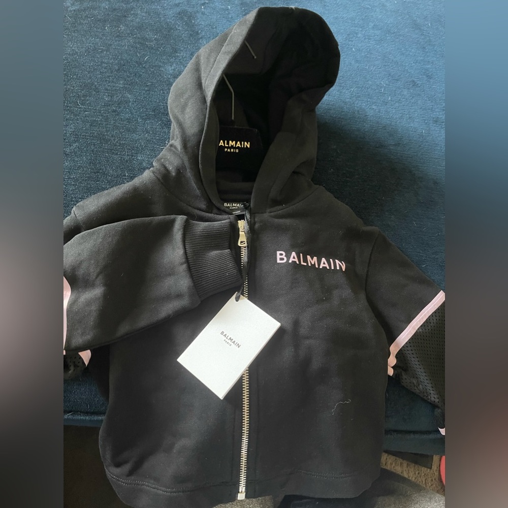 Balmain Zip Up Hoodie